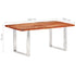 Rustika Rowe - Dining Table with Live Edges Solid Acacia Wood 200 cm 6 cm