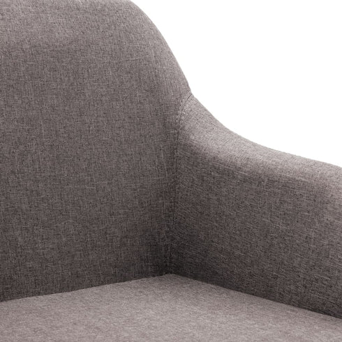 Swen Studio - Swivel Dining Chairs 6 pcs Taupe Fabric (UK/IE/FI/NO only) (6x331507)