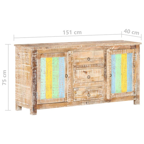 Rustika Rowe - Sideboard 151x40x75 cm Rough Acacia Wood