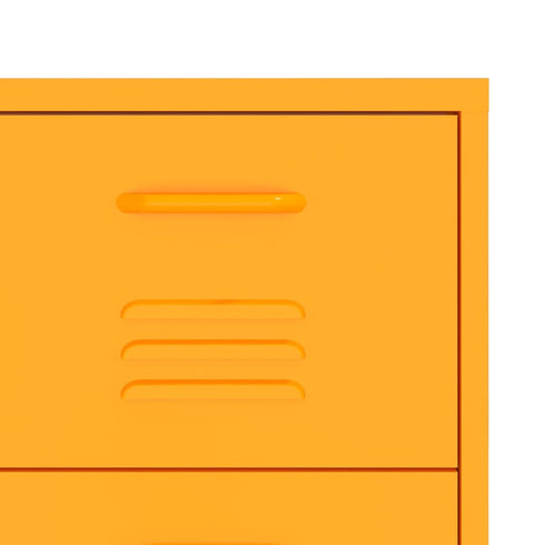 Lady Jillian - Drawer Cabinet Mustard Yellow 80x35x101,5 cm Steel