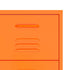 Lady Jillian - Drawer Cabinet Orange 80x35x101,5 cm Steel