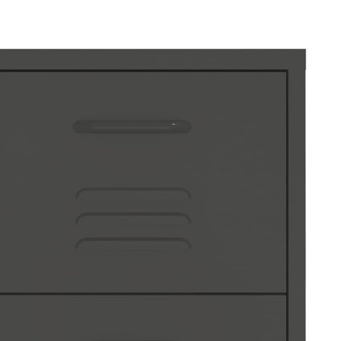 Lady Jillian - Drawer Cabinet Anthracite 80x35x101,5 cm Steel