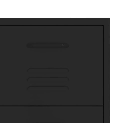 Lady Jillian - Drawer Cabinet Black 80x35x101,5 cm Steel