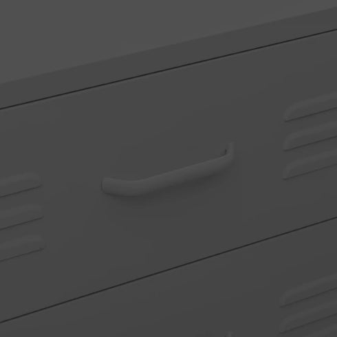 Lady Jillian - Chest of Drawers Anthracite 80x35x101,5 cm Steel