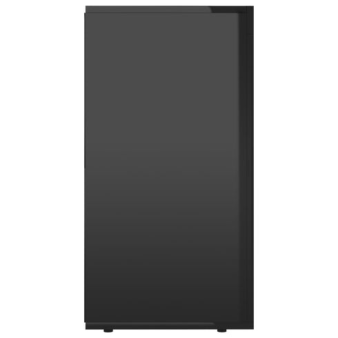 Rustika Rowe - Sideboard High Gloss Black 120x36x69 cm Chipboard