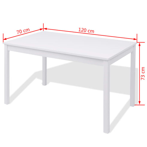 Maison Madeleine - Seven Piece Dining Set Pinewood White