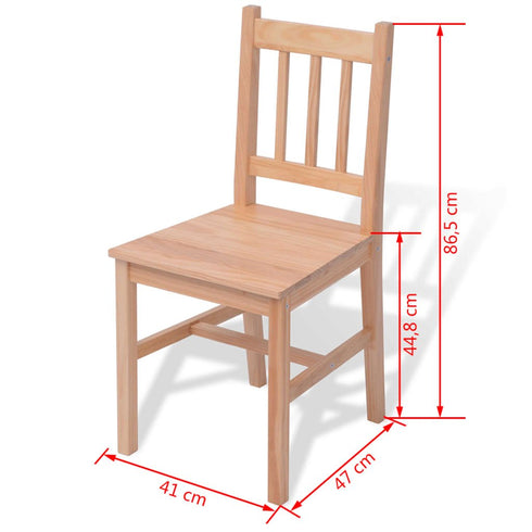 Maison Madeleine - Seven Piece Dining Set Pinewood
