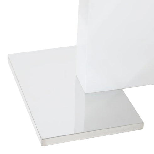 Swen Studio - Extendable Dining Table High Gloss White 180x90x76 cm MDF