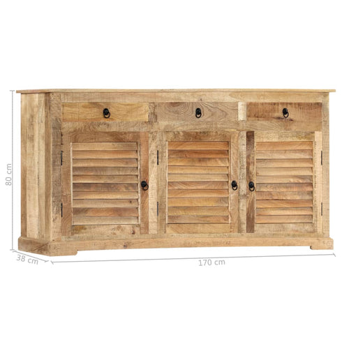 Rustika Rowe - Side Cabinet 170x38x80 cm Solid Mango Wood