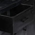 Rustika Rowe - Sideboard Black 147x40x80 cm Solid Mango Wood