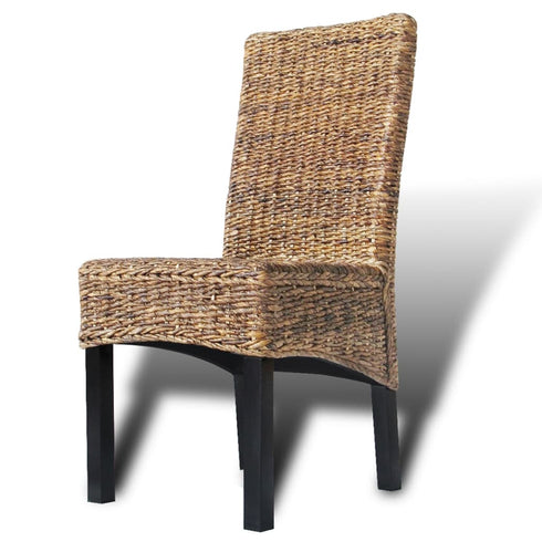 Swen Studio - Dining Chairs 6 pcs Abaca and Solid Mango Wood
