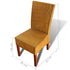Swen Studio - Dining Chairs 6 pcs Brown Natural Rattan