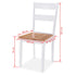 Maison Madeleine - Dining Set 5 Pieces MDF and Rubberwood White