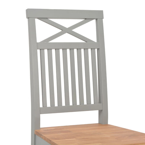 Maison Madeleine - 5 Piece Dining Set Solid Oak Wood