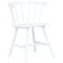 Maison Madeleine - 5 Piece Dining Set Solid Rubber Wood White