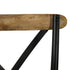 Swen Studio - Cross Chairs 6 pcs Black Solid Mango Wood