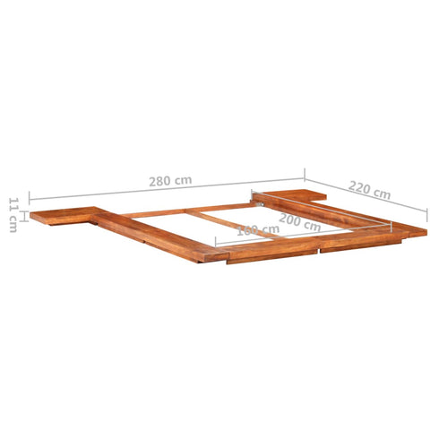 Aki Kagu - Japanese Futon Bed Frame Solid Acacia Wood 160x200 cm