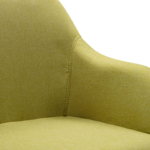Swen Studio - Swivel Dining Chairs 6 pcs Green Fabric (UK/IE/FI/NO only) (6x331503)