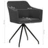 Swen Studio - Swivel Dining Chairs 6 pcs Dark Grey Fabric (UK/IE/FI/NO only) (3x331509)