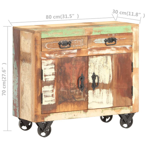 Rustika Rowe - Sideboard 80x30x70 cm Solid Reclaimed Wood