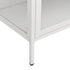 Lady Jillian - Display Cabinet White 90x40x180 cm Steel and Tempered Glass