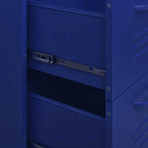 Lady Jillian - Drawer Cabinet Navy Blue 80x35x101,5 cm Steel