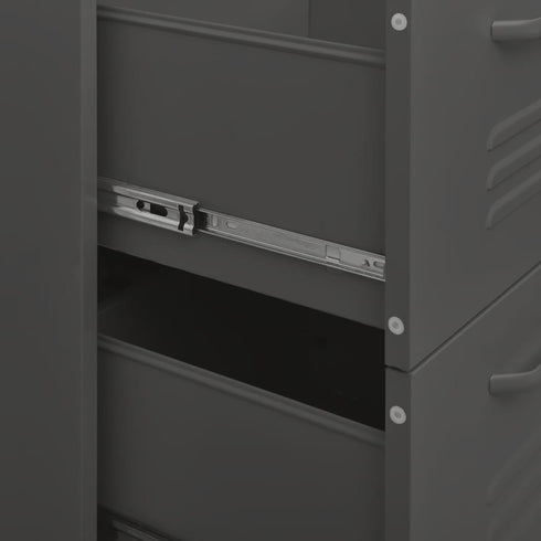 Lady Jillian - Drawer Cabinet Anthracite 80x35x101,5 cm Steel