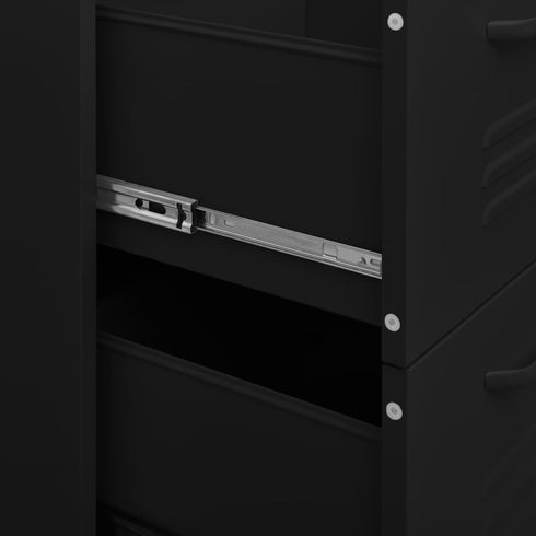 Lady Jillian - Drawer Cabinet Black 80x35x101,5 cm Steel