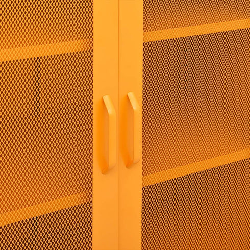 Lady Jillian - Storage Cabinet Mustard Yellow 80x35x101,5 cm Steel - Model 4