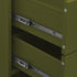 Lady Jillian - Chest of Drawers Olive Green 80x35x101,5 cm Steel