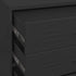 Lady Jillian - Chest of Drawers Black 80x35x101,5 cm Steel