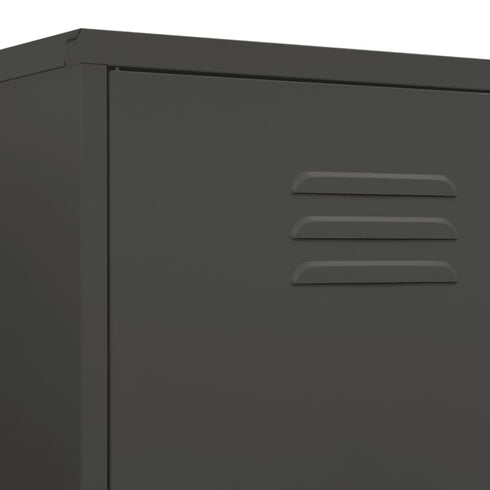Lady Jillian - Wardrobe Anthracite 90x50x180 cm Steel
