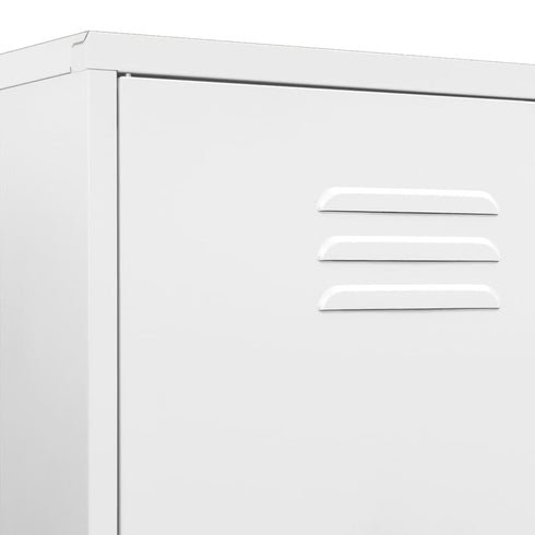 Lady Jillian - Wardrobe White 90x50x180 cm Steel