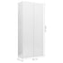 Swen Studio - Storage Cabinet High Gloss White 80x35.5x180 cm Chipboard