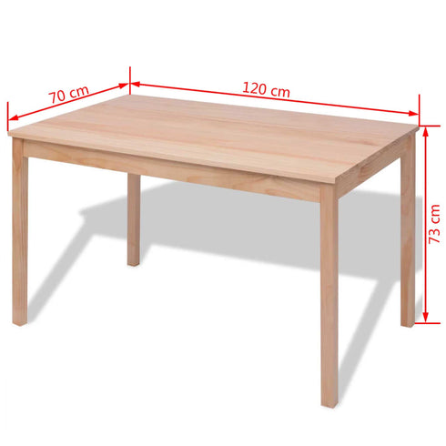 Maison Madeleine - Seven Piece Dining Set Pinewood