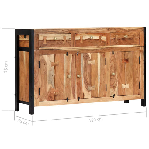 Rustika Rowe - Sideboard 120x35x75 cm Solid Acacia Wood