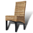 Swen Studio - Dining Chairs 6 pcs Abaca and Solid Mango Wood