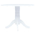 Maison Madeleine - 5 Piece Dining Set Solid Rubber Wood White
