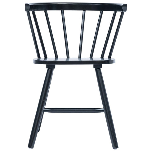 Maison Madeleine - 5 Piece Dining Set Solid Rubber Wood Black