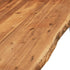 Rustika Rowe - 3 Piece Dining Set Solid Acacia Wood Brown