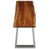 Rustika Rowe - 3 Piece Dining Set Solid Acacia Wood Brown