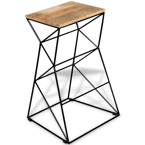 Swen Studio - Bar Stools 4 pcs Solid Mango Wood