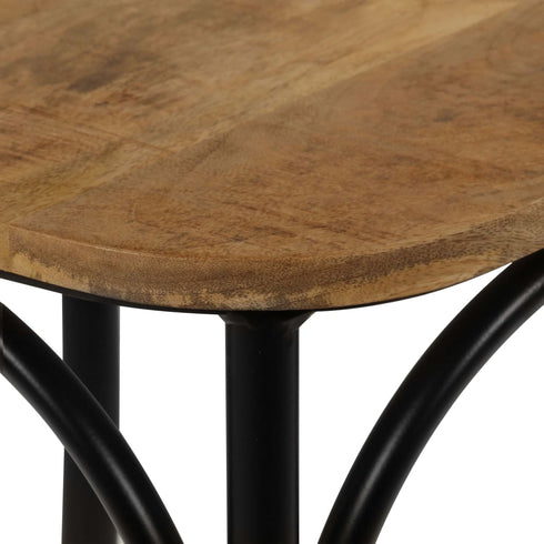 Swen Studio - Cross Chairs 4 pcs Black Solid Mango Wood