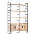 Rustika Rowe - 4Tier Bookcase 124x30x180 cm Solid Mango Wood