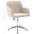 Swen Studio - Swivel Dining Chairs 4 pcs Cream Fabric (UK/IE/FI/NO only) (4x331500)