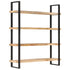 Rustika Rowe - 4-Tier Bookcase 160x40x180 cm Rough Mango Wood