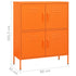 Lady Jillian - Storage Cabinet Orange 80x35x101,5 cm Steel - Model 1