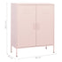 Lady Jillian - Storage Cabinet Pink 80x35x101,5 cm Steel - Model 3