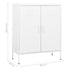 Lady Jillian - Storage Cabinet White 80x35x101,5 cm Steel - Model 3