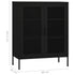 Lady Jillian - Storage Cabinet Black 80x35x101,5 cm Steel - Model 4